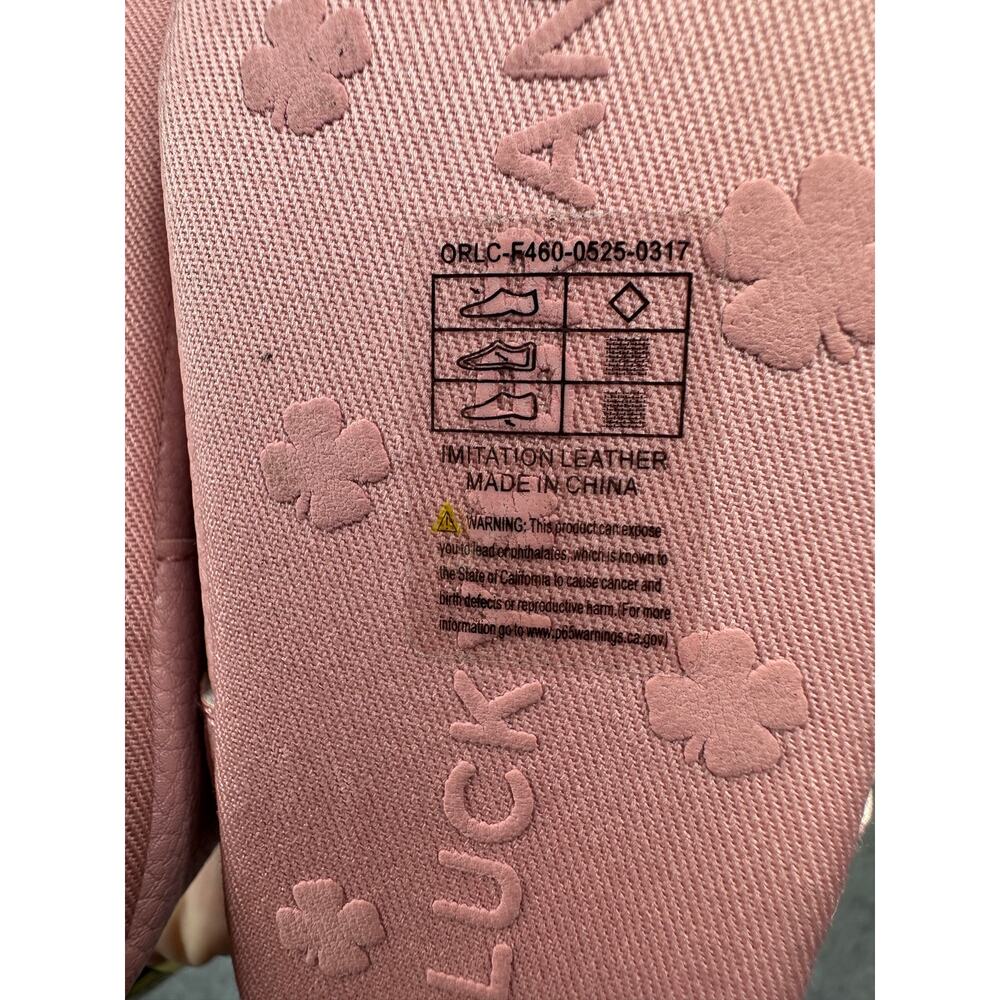 Lucky Brand Baby Girl Pink Bow Mary Jane Crib Shoes Size 3 - Picture 2 of 8